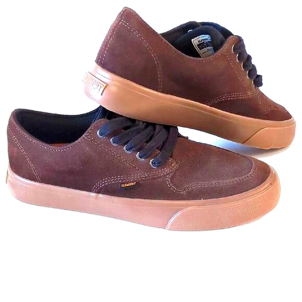 Element Unisex Brown Sneakers Skate Style Size 7